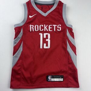 Nike Houston Rockets James Harden #13 Swingman Jersey Size Youth Boys Small Red